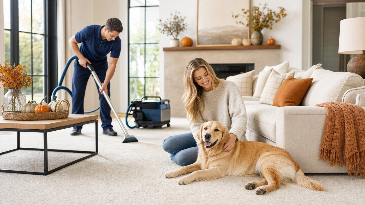 Getting Ready for Fall: The Importance of Professional Carpet and Upholstery Cleaning for Pet Owners