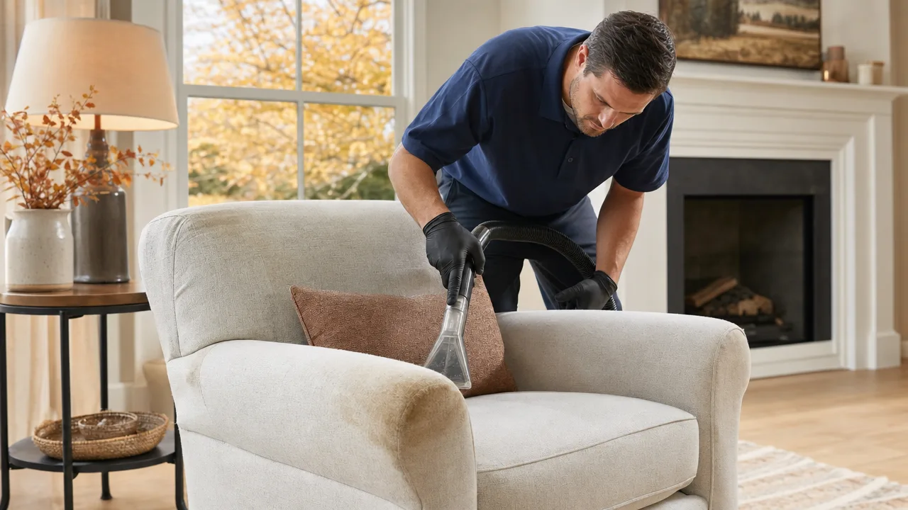 How to Remove Body Oil Buildup From an Armchair With Upholstery Cleaning This Fall